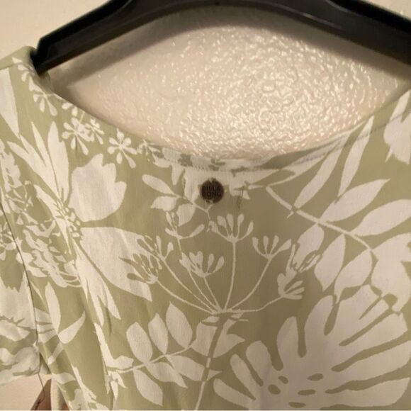 Billabong honeydew wrap dress sage green romantic ruffle beach fairycore S/8 - Picture 6 of 12